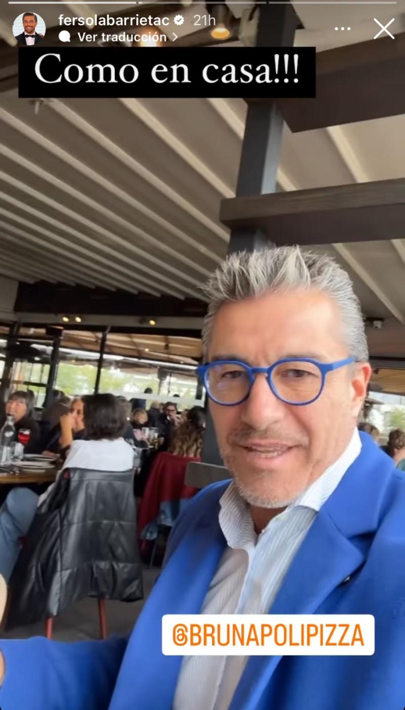 Fernando Solabarrieta regresa a las redes con registros en familia